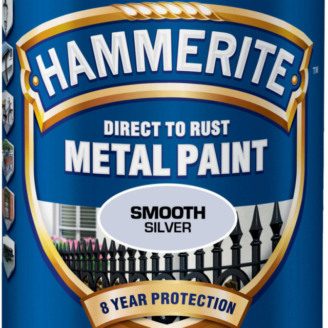 SLÄTLACK HAMMERITE SILV 250ML