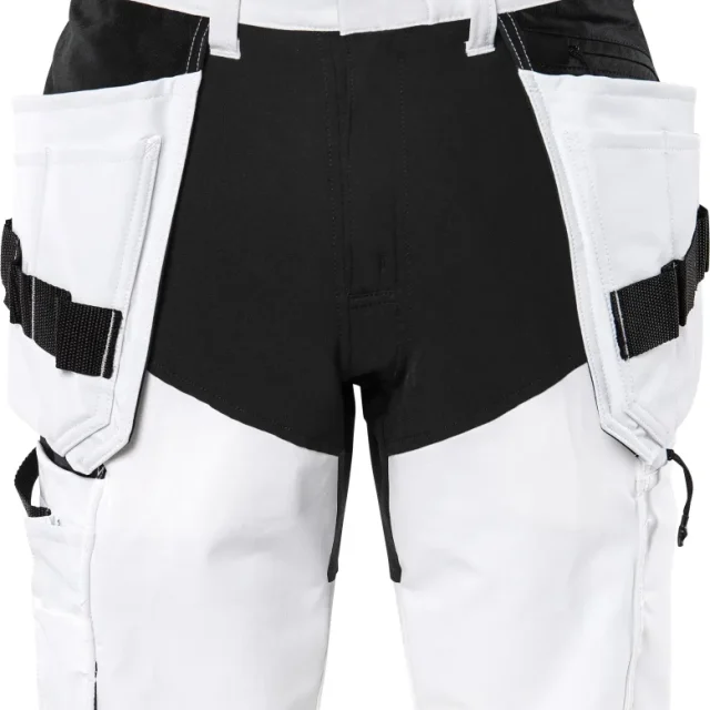 Fristads 2762 LWS Hantverkarshorts vit/svart C42