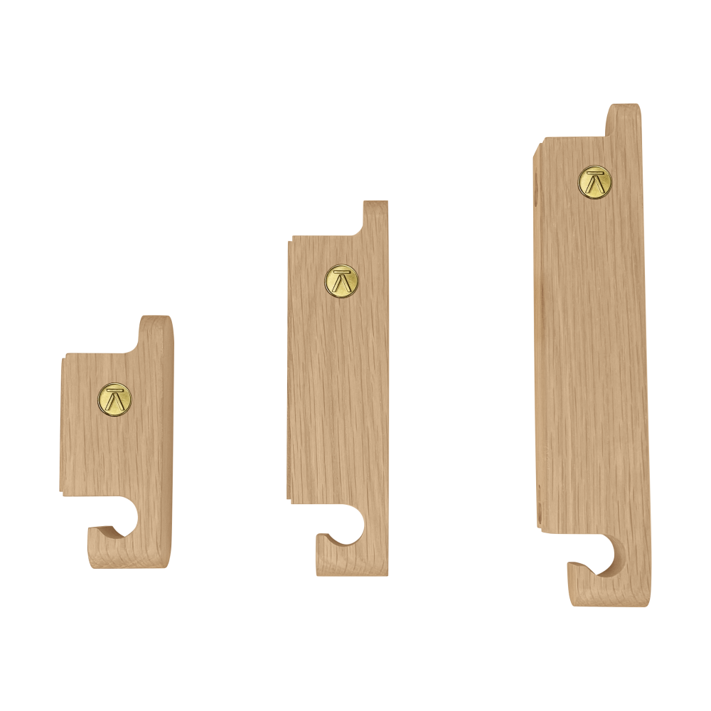 Multi Hooks krok set om 3, Oak