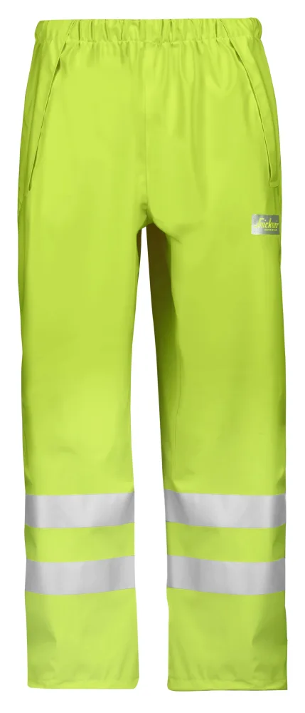 Snickers Workwear 8243 Regnbyxa varsel, gul Varsel, Gul