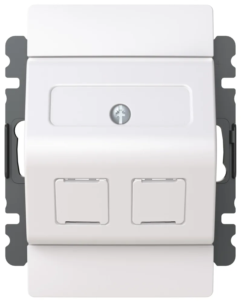 ABB Saga FOT5040-100-916 Centrumplatta vinklat RJ45, 100 mm