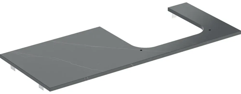 Geberit ONE 505.155.00.2 Bänkskiva stengods, höger Svart