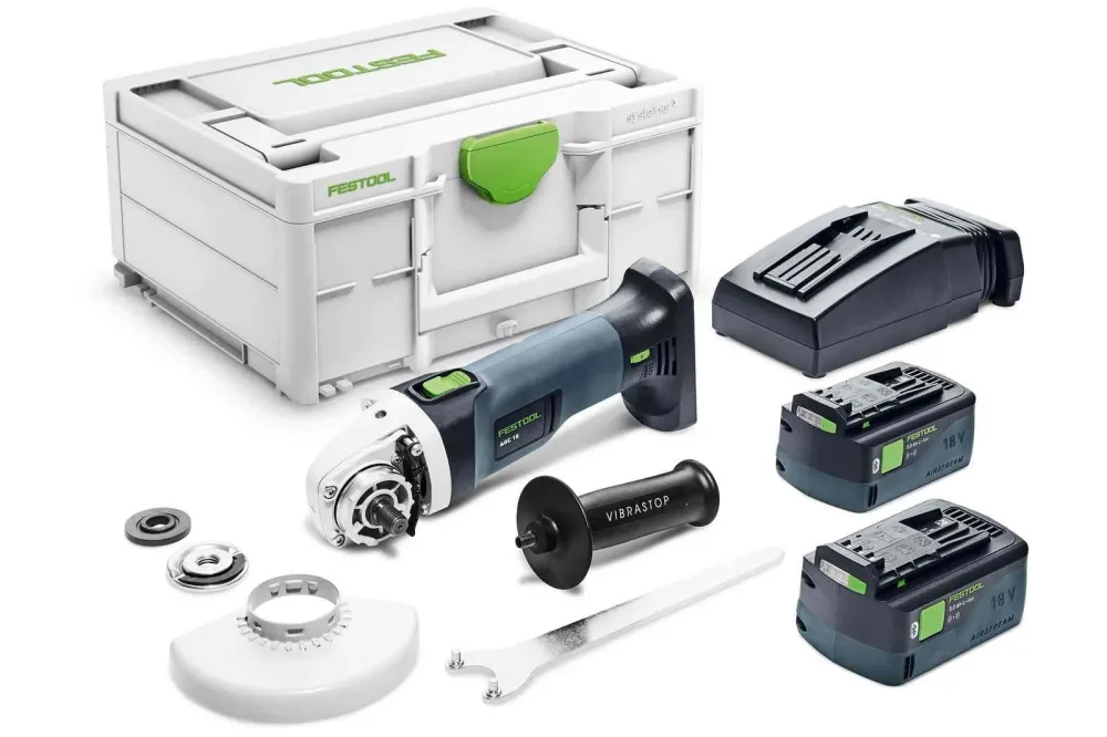 Festool AGC 18-125 5,0 EBI-Plus Vinkelslip med batteri och laddare