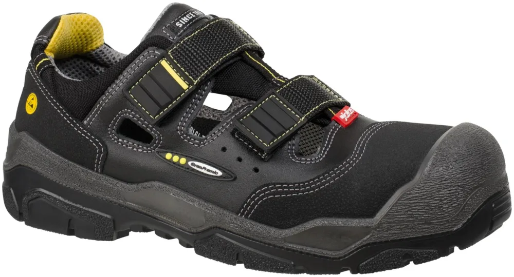 Jalas 1518 Antislip+ Skyddssandal S1P, svart 45