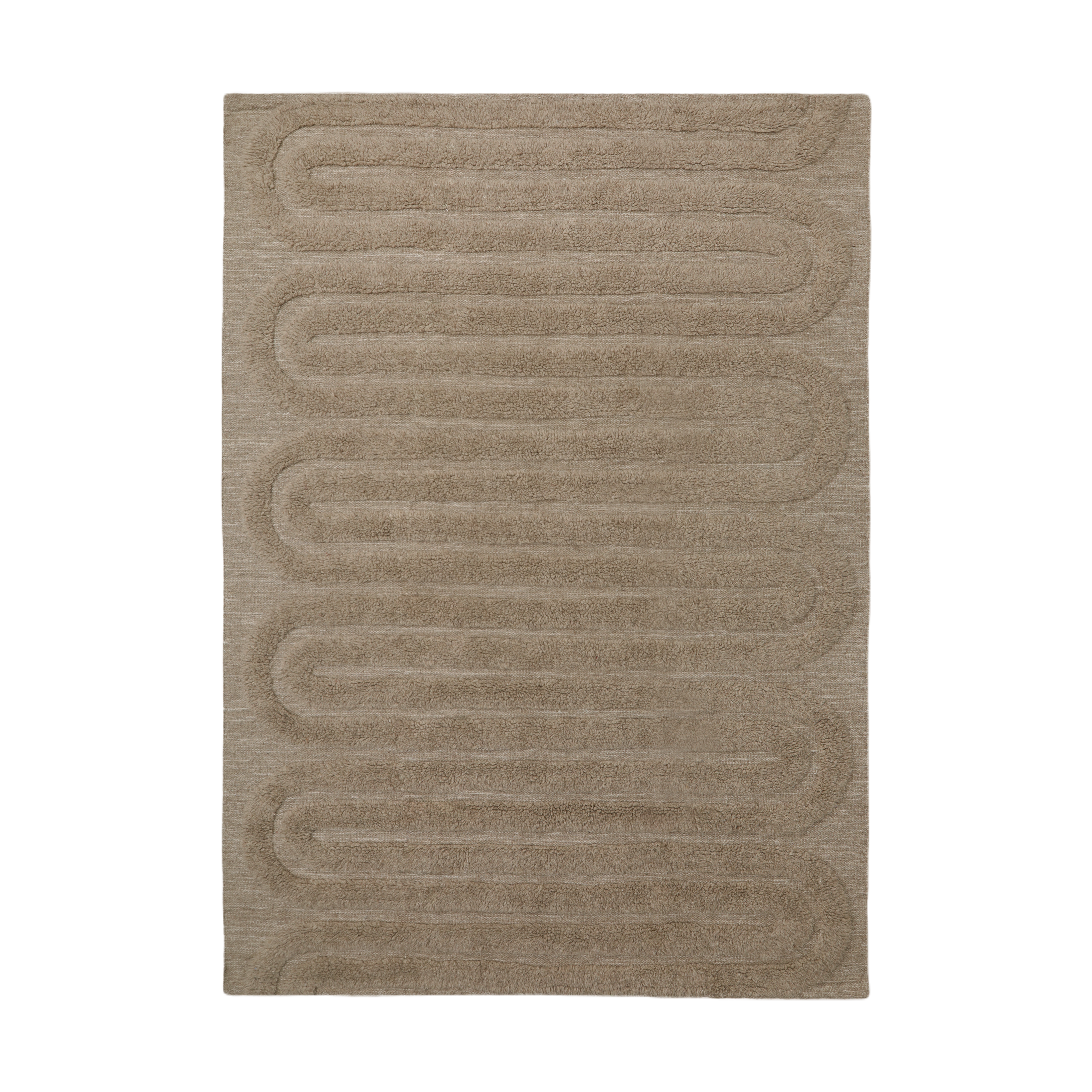 Riklund ullmatta 190x290 cm, Beige-melange
