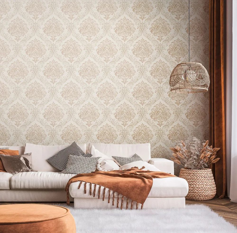 Living Walls Metropolitan Stories III C9112-5 Tapet Vit/metallic