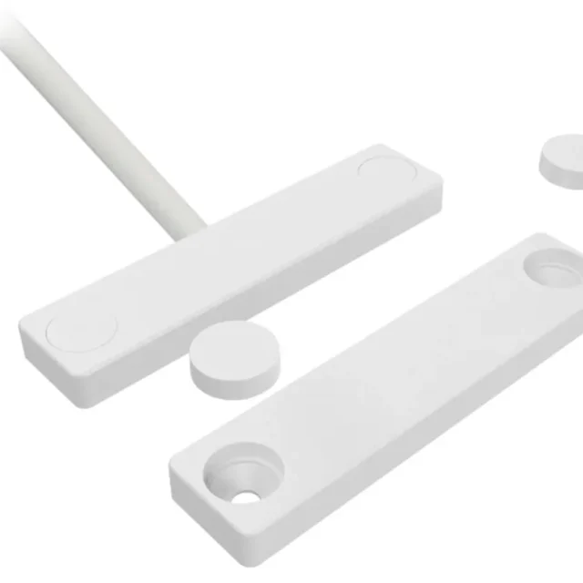 Alarmtech MC 740E-10 Magnetkontakt utanpåliggande, vit 10 m kabel