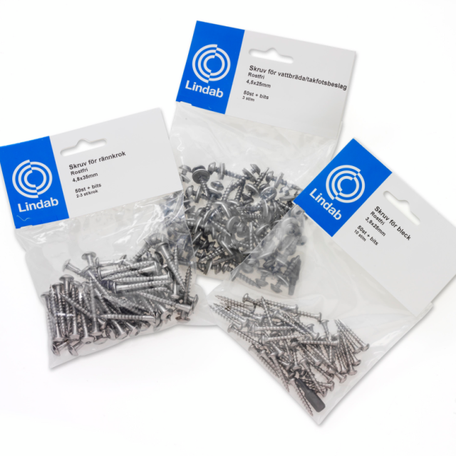 KLAMMERSPIK LINDAB SPKL FÖR BLECK KRITVIT 010 3,0X25MM 100ST