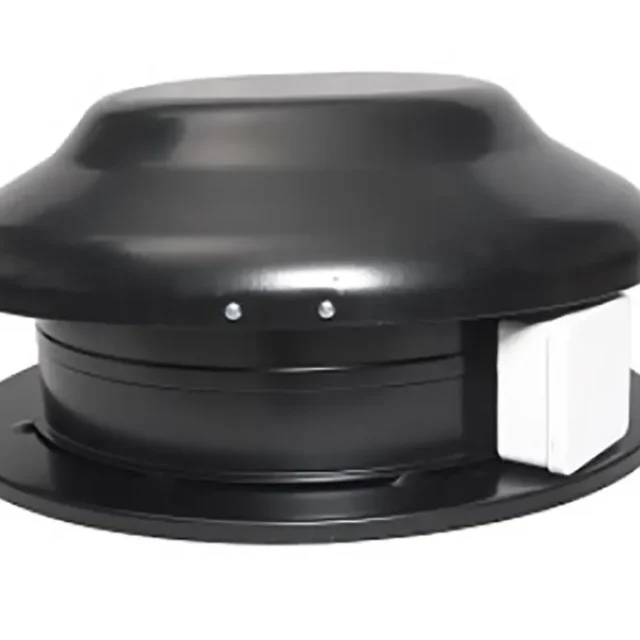 Östberg TKC 300 B Takfläkt svart, cirkulär anslutning 350 mm, Luftflöde: 94 l/s