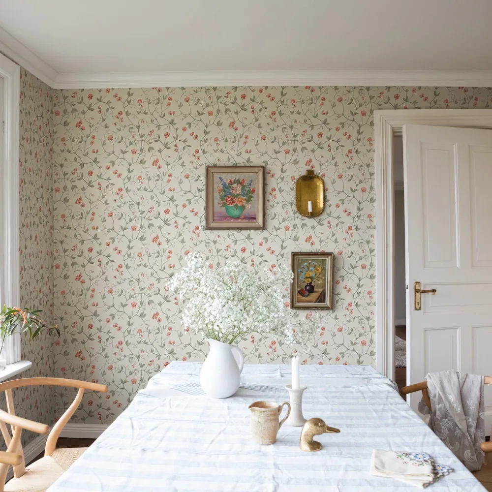 Havsblick Juliet 39032 Vit Tapet - Midbec | Stuvbutiken