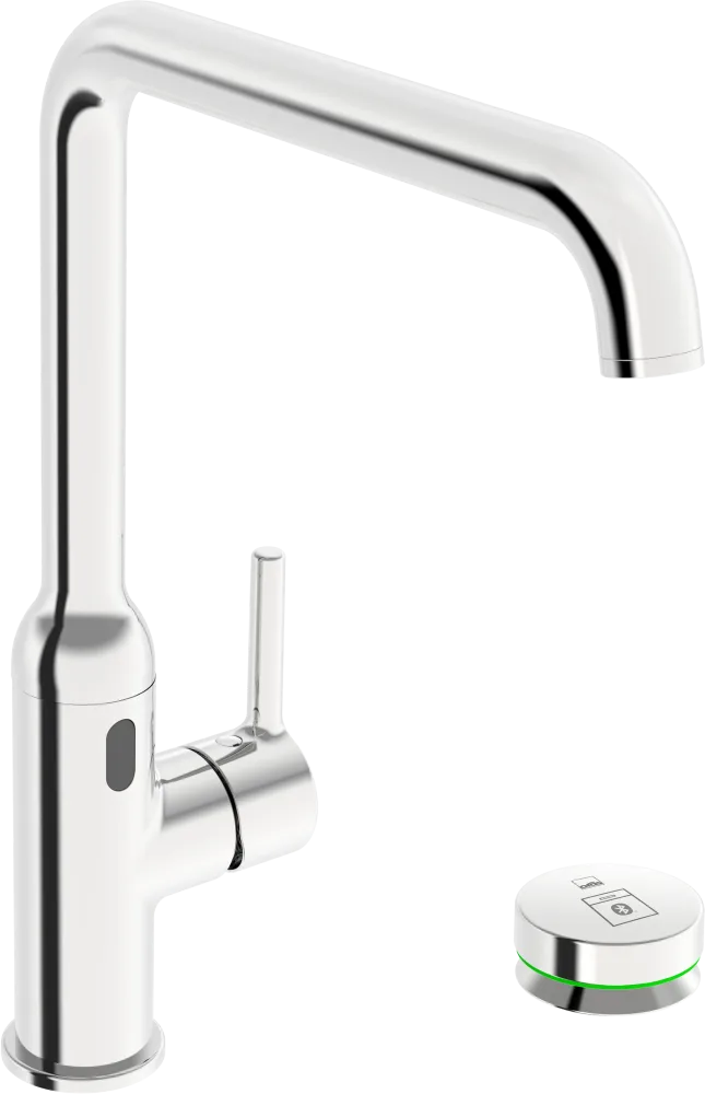 Oras Optima Style Hybrid 2639FHTZ-33 Köksblandare med avstängning, Bluetooth Matt svart