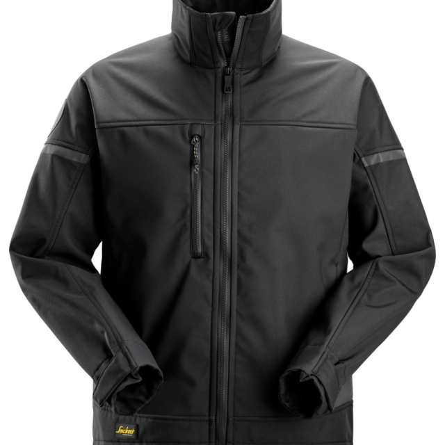 JACKA SNICKERS WORKWEAR 1216 SOFTSHELL SVART L, STRETCH