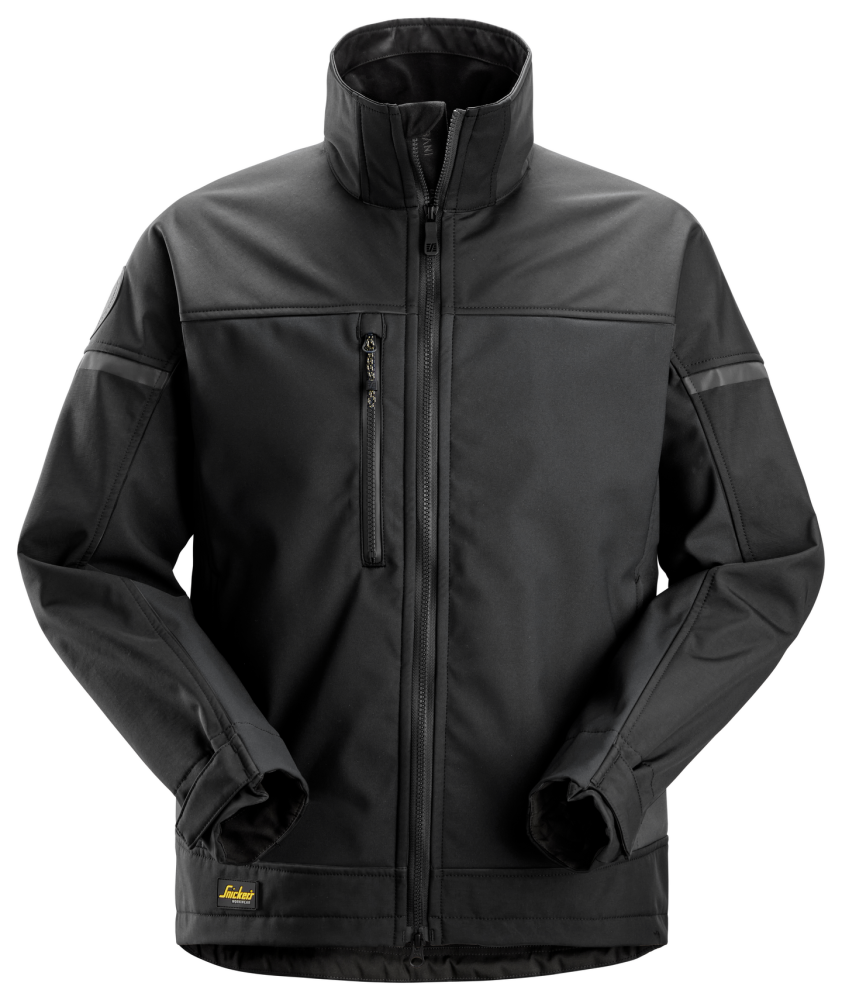 JACKA SNICKERS WORKWEAR 1216 SOFTSHELL SVART L, STRETCH