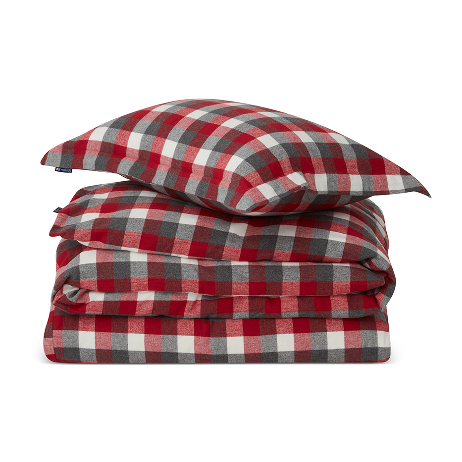 Checked Flannel bäddset, 50x60 cm, 150x210 cm