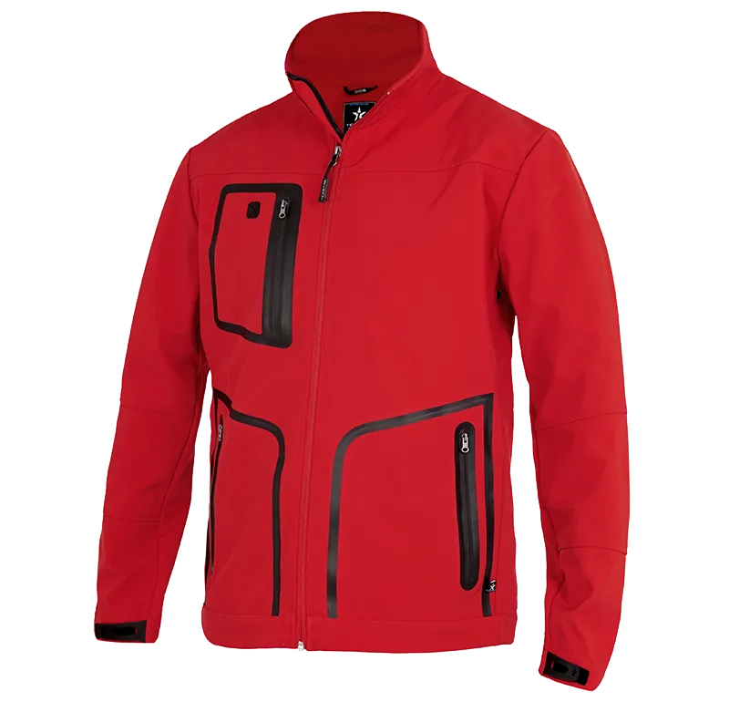 Texstar FJ30 Softshelljacka röd XL