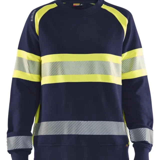 Blåkläder 340911588933L Tröja varsel, marinblå/gul Marinblå/gul