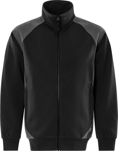 JACKA 7248 GSM SWEATSHIRT SVART/GRÅ STL M