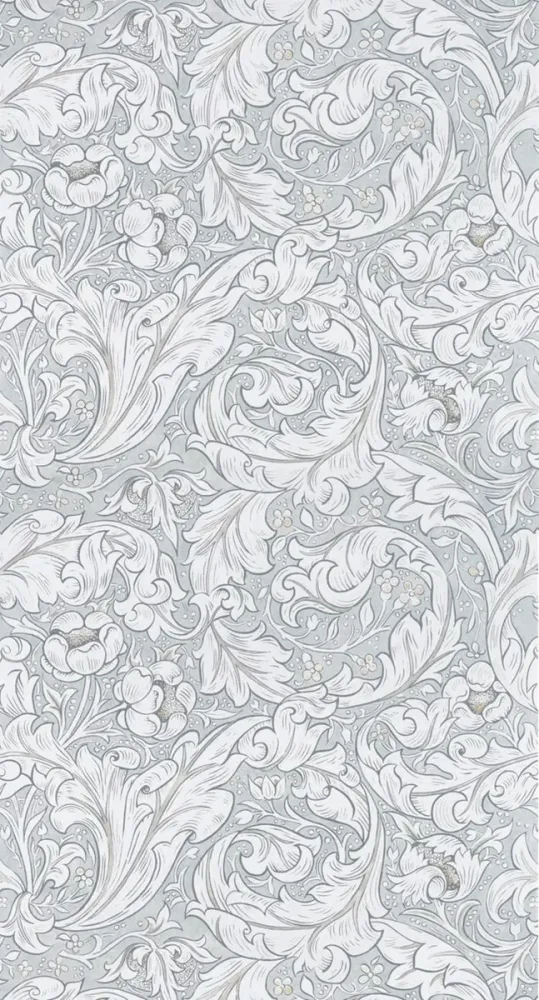 Morris & Co - Pure Bachelors Button Gre Pure Morris North Wallpap