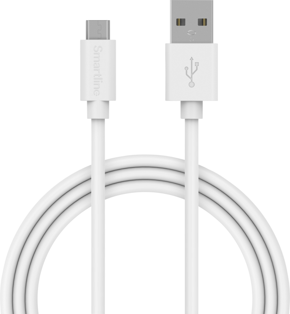 LADDKABEL MICRO-USB VIT 2M