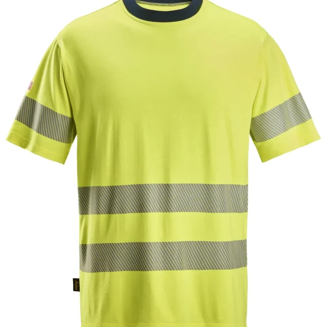 Snickers Workwear 2562-6695 T-shirt varsel, gul/marinblå 4XL