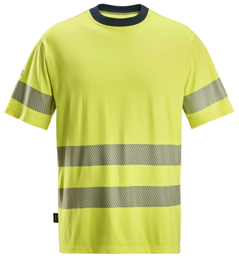 Snickers Workwear 2562-6695 T-shirt varsel, gul/marinblå M