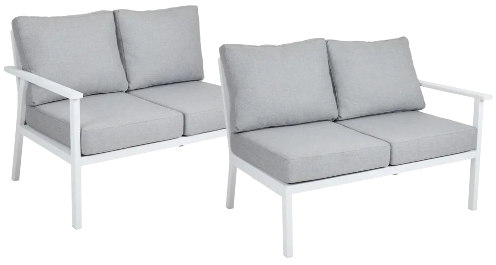 Brafab Samvaro High Modulsoffa avslut Vit/Pearl Grey - Bild 2