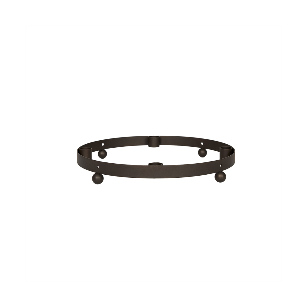 Pearl adventsljusstake Ø36 cm, BrownedBrass