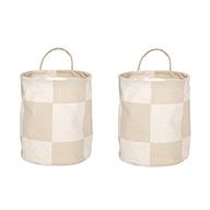 Chess förvaringskorgar small 2-pack, Clay-offwhite