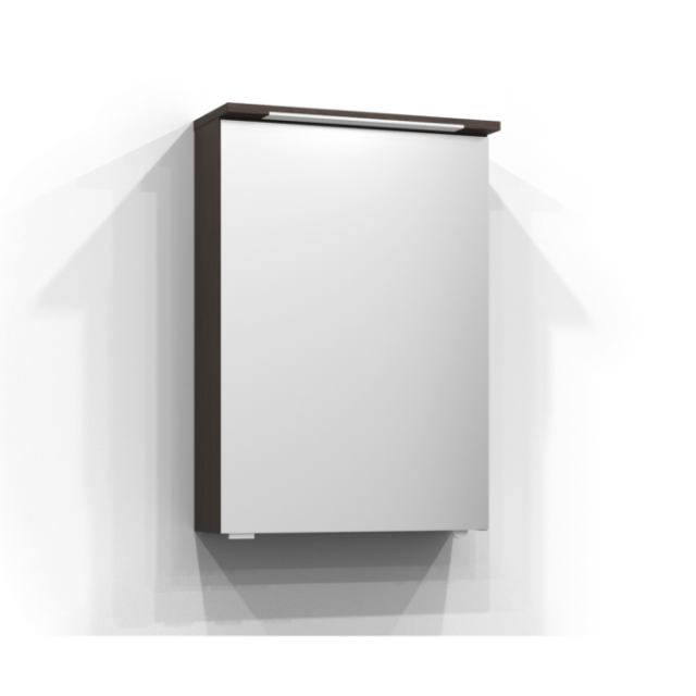 SPEGELSKÅP SVEDBERGS SKURU BRUN ASK LED EL 2HYLL TVLJ JFB 51X72,5X19CM