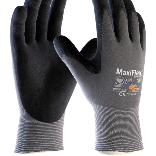 MONTAGEHANDSKE MAXIFLEX GR/SV 42-874 ULTIMATE ADAPT STL 12