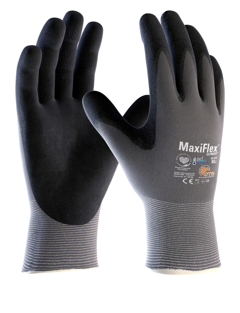 MONTAGEHANDSKE MAXIFLEX GR/SV 42-874 ULTIMATE ADAPT STL 12