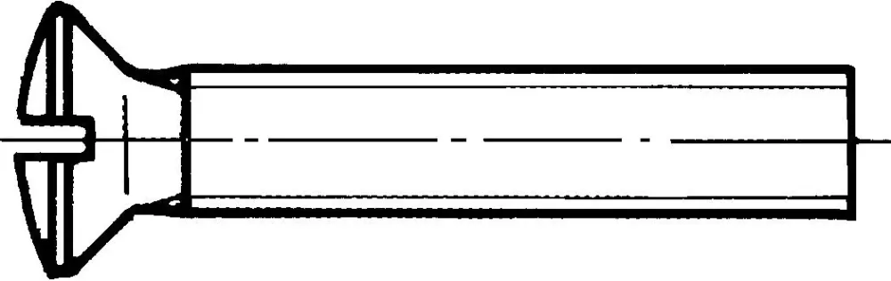 REYHER 009647309050030 Spårskruv M5, MKFS FN DIN 964 A, mässing M5x30 mm, 200-pack