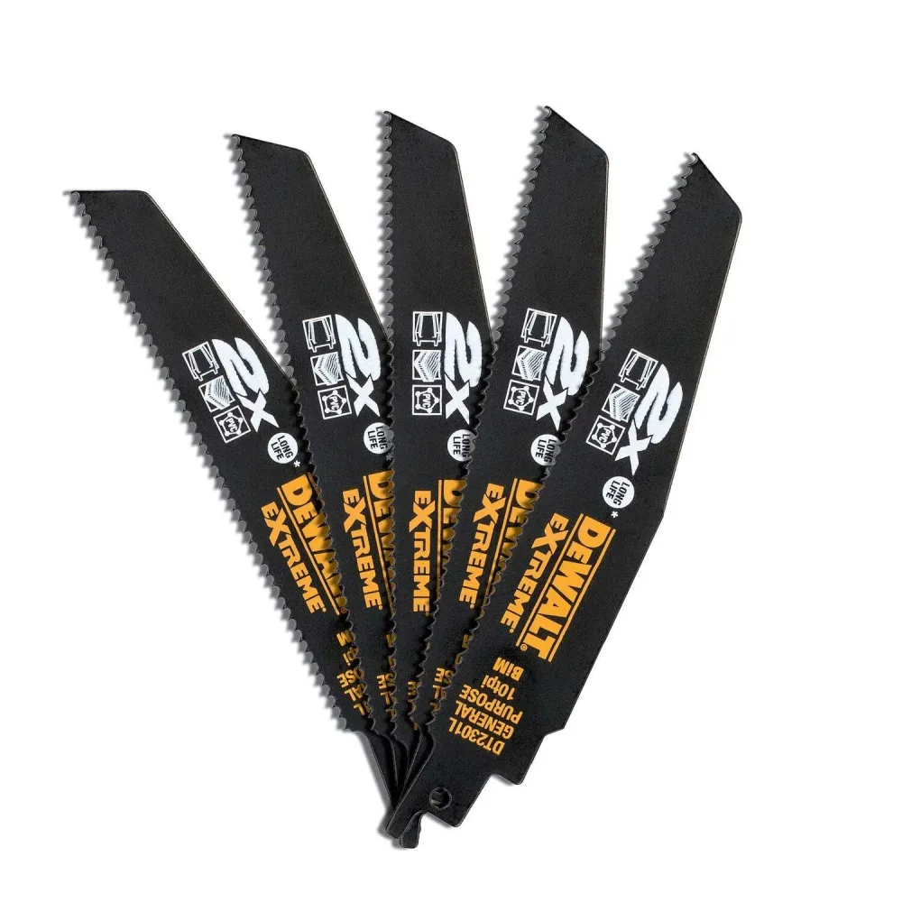 Dewalt DT2301L-QZ Tigersågblad 10 TPI, 5-pack