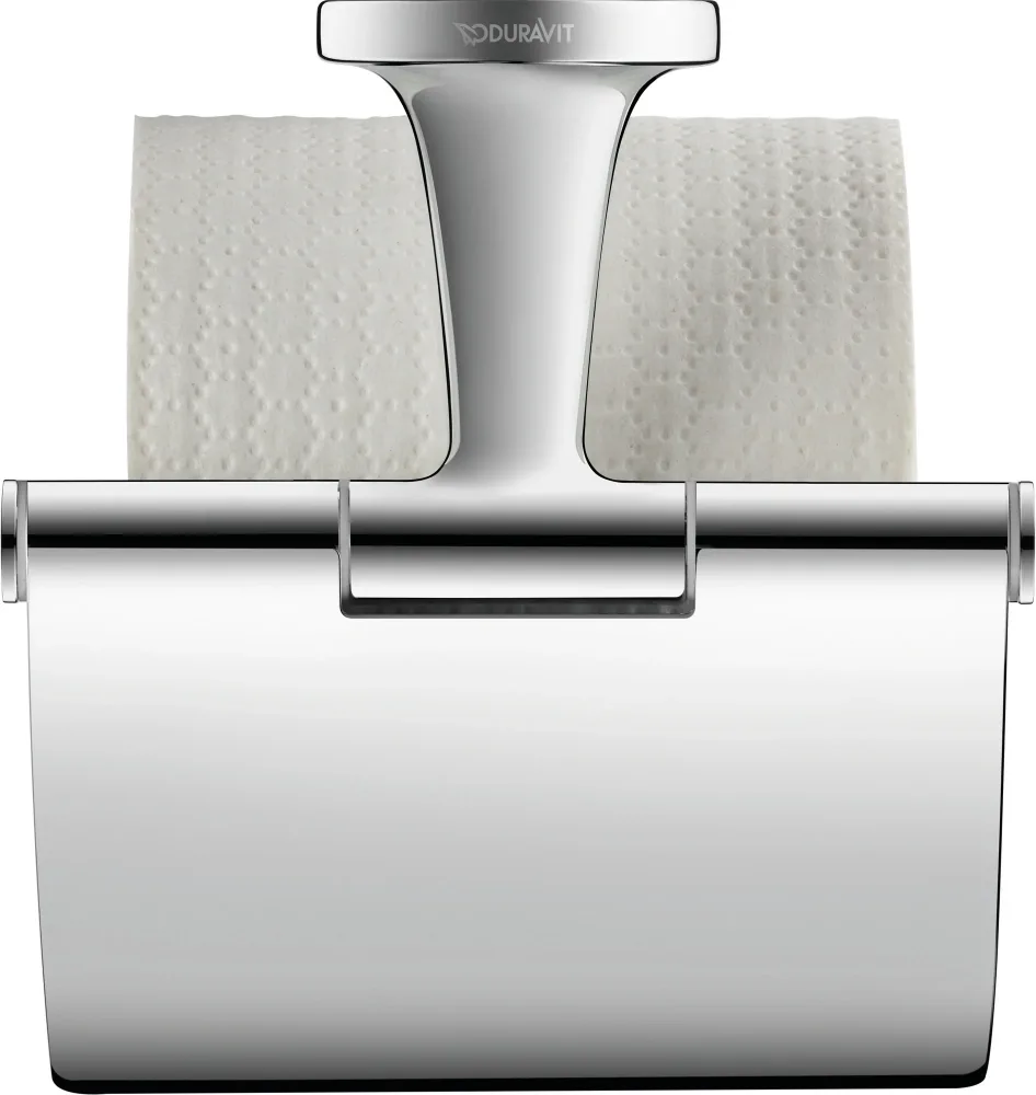Duravit 0099404600 Toalettpappershållare med lock Mattsvart - Bild 2
