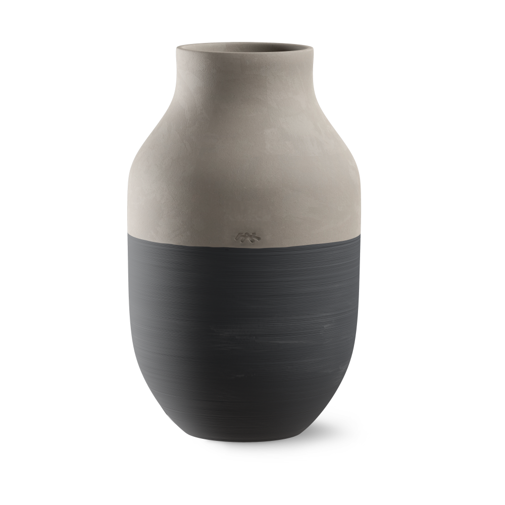 Omaggio Circulare Vas H31 cm, Antracitgrå