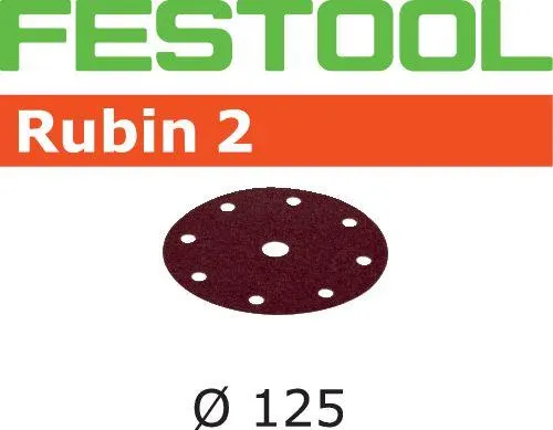 Festool STF RU2 Slippapper 125mm, 8-hålat, 50-pack P180 - Bild 2