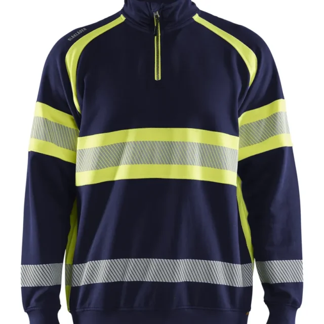Blåkläder 355311588933XL Tröja marinblå/gul XL