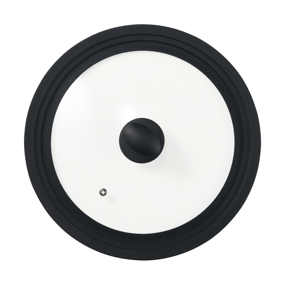Una Universallock svart silikon rund, Glas