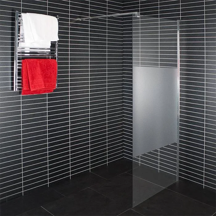 Arrow Wall Duschvägg delvis frostat glas 900 mm