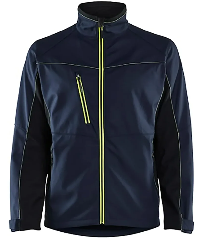 Blåkläder 4950251686334XL Softshelljacka marinblå/gul 4XL - Bild 2