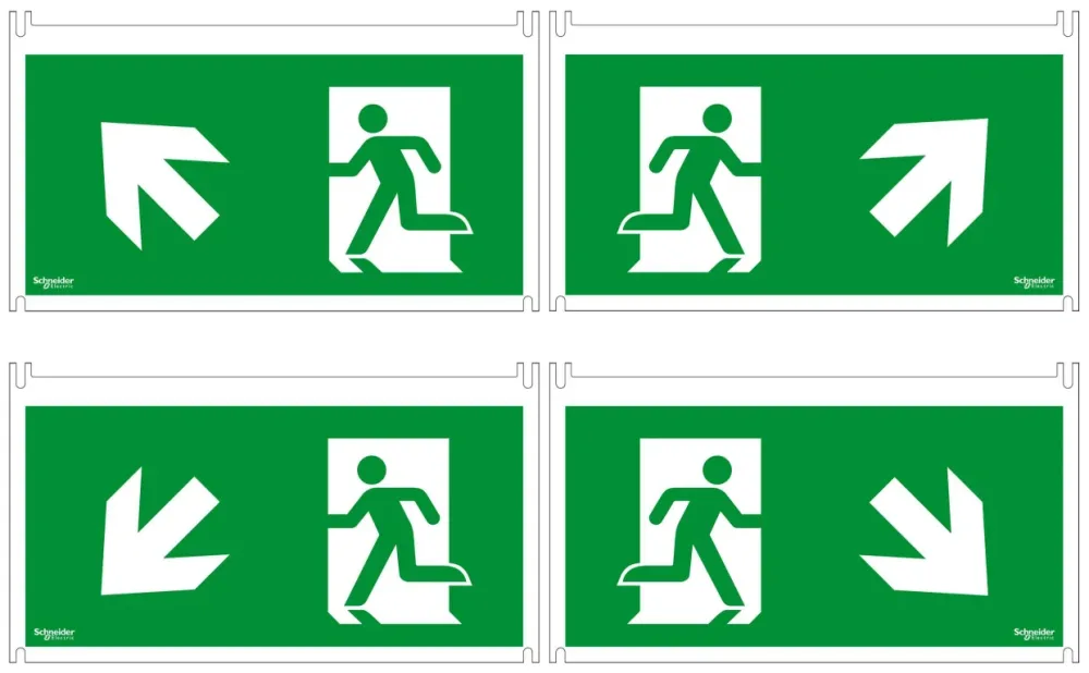 Schneider Electric VetroSignal Piktogramset 4 delar