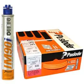 Paslode 287095 Spik med gaspatron, Helrunt huvud 34° 51x2,8mm 3 gaspatroner