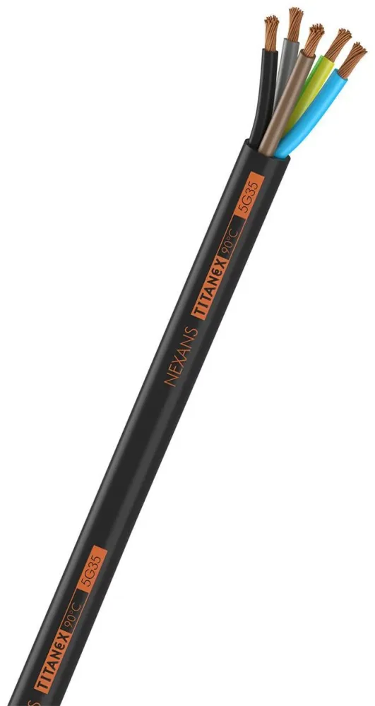 Nexans TITANEX Gummikabel 3G1.5 mm² ledararea 500 m, trumma