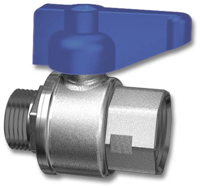 LK Systems 507B Kulventil rak, 20 x 20 mm Blå