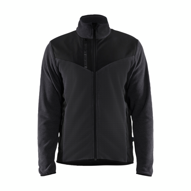 JACKA BLÅKLÄDER 5942 2536 STICKAD SOFT, SHELL ANTRACITGRÅ/SVART L