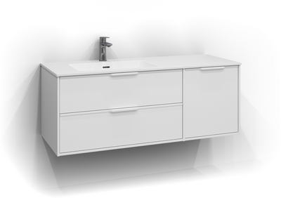 UNDERDEL SVEDBERGS EPOS RELIEF VIT 2+1L, ÖPPEN INTHT 120X45,3X45CM VÄ