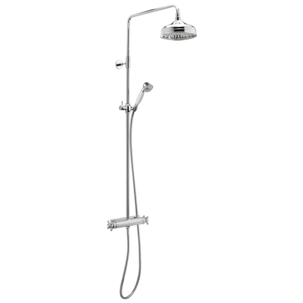 Takduschset Med Blandare Tradition 160mm, Krom | Stuvbutiken