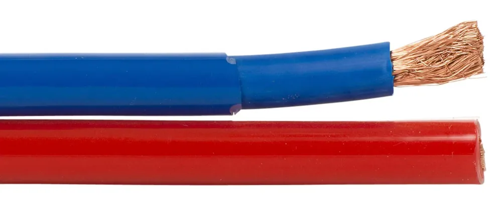 Rutab BITFLEX Anslutningskabel 2 x 35 mm, röd/blå 500 m, trumma
