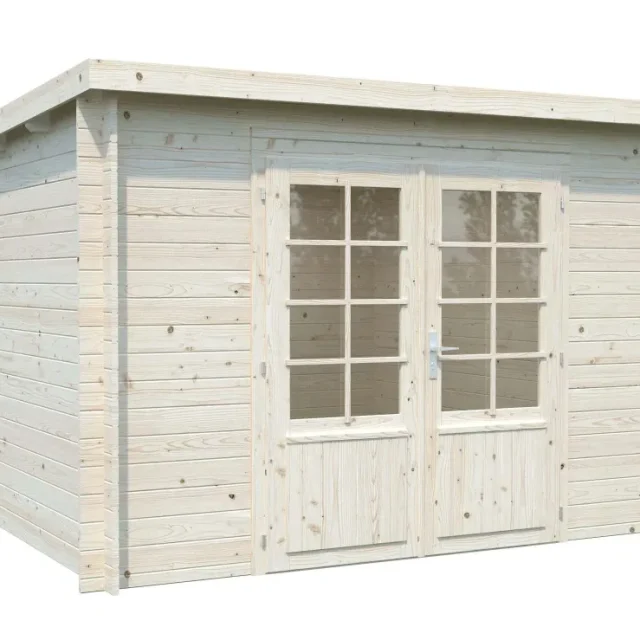 Palmako Ella Stuga 9 m²/inv. 8,7 m², utan golv, impr. natur