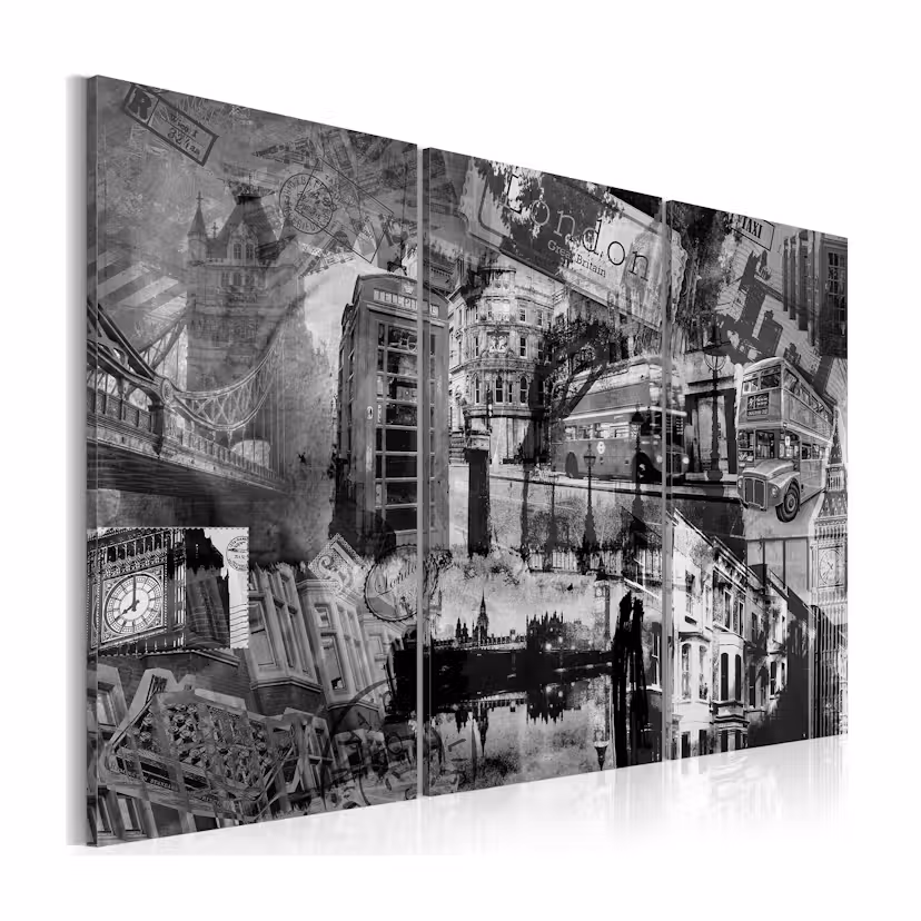 Tavla Arkiio Kärnan I London Triptyk 120x80 cm